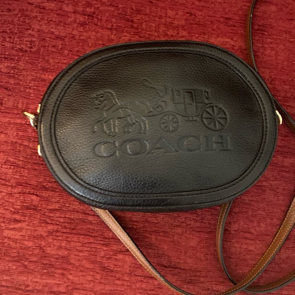 Coach Black Leather Crossbody Bag - Picture 3 of 9
